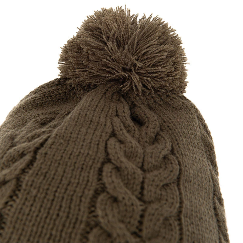 Fox Khaki Knitted Bobble Hat